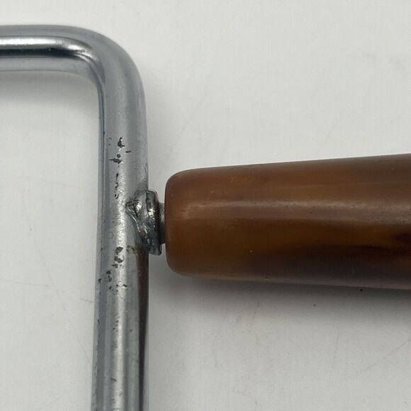 Vintage Wire Cheese Slicer Stainless Steel Bakelite Handle Charcuterie Board EUC - Picture 12 of 16